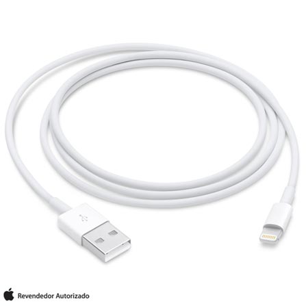 Menor preço em Cabo Lightning USB com 1 Metro para  iPhone, iPad, Mac e iPod Branco - Apple - MQUE2BZ/A