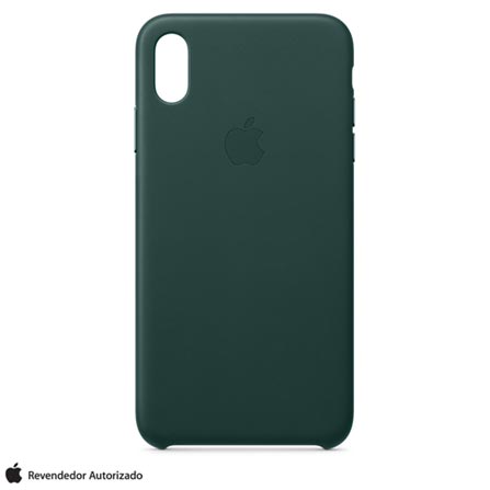 Menor preço em Capa Protetora para iPhone XS Max em Couro Verde Floresta - Apple - MTEV2ZM