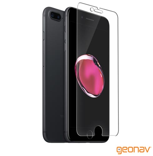 Menor preço em Película Protetora Premium para iPhone's 8 Plus e 7 Plus de Vidro Transparente - Geonav - GLIP7PT