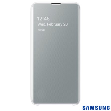 Menor preço em Capa para Galaxy S10e Clear View Branca - Samsung - EF-ZG970CWEGBR