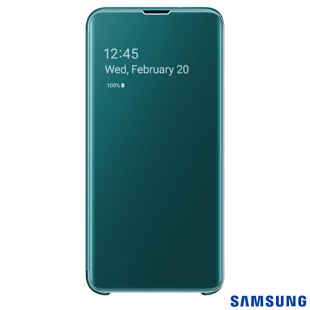 Menor preço em Capa para Galaxy S10e Clear View Verde - Samsung - EF-ZG970CGEGBR