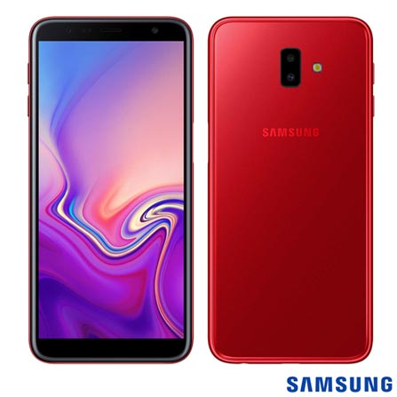 Menor preço em Samsung Galaxy J6+ Vermelho com Tela de 6?, 4G, 32 GB e Câmera de 13 MP+ 5MP - SM-J610GZRJZTO