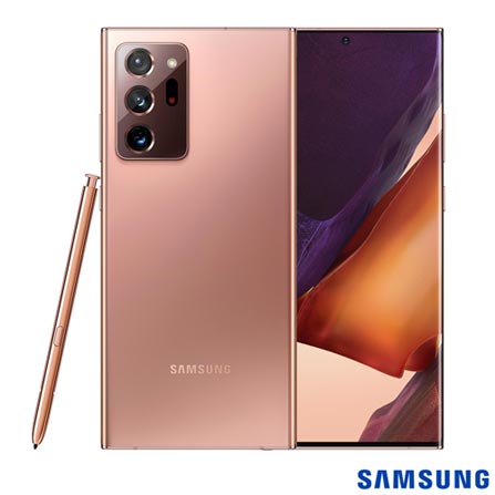 Menor preço em Samsung Galaxy Note 20 Ultra Mystic Bronze, Tela 6,9", 5G, 256GB e Câmera Tripla 108.0MP+12.0MP+12.0MP - SM-N986BZN