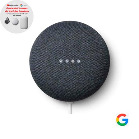 Menor preço em Google Nest Mini (2ª geração): Smart Speaker com Google Assistente - Carvão