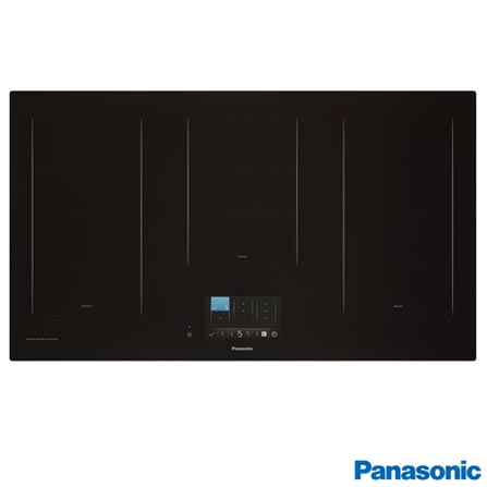 Menor preço em Cooktop por Indução Panasonic em Vitrocerâmico com 05 Bocas, Painel TFT LCD Touch Preto - KY-T937XLRPK