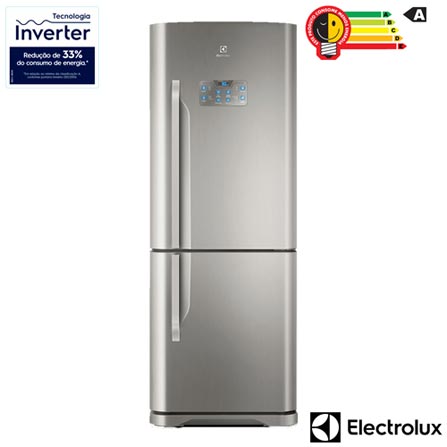 Menor preço em Refrigerador Bottom Freezer Inverter Electrolux de 02 Portas Frost Free com 454 Litros Painel Blue Touch - IB53X