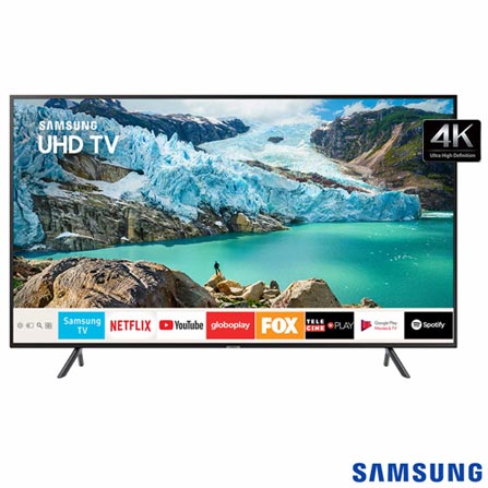 Menor preço em Smart TV Samsung UHD 4K RU7100 75", Visual Livre de Cabos, Controle Remoto Único e Bluetooth - UN75RU7100GXZD