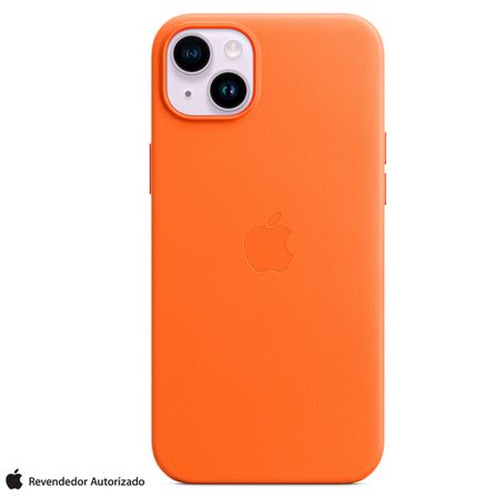 Capa para iPhone 14 Plus com MagSafe de Couro Laranja - Apple - MPPF3ZE/A
