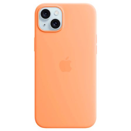 Capa iPhone 15 Plus de Silicone com MagSafe Laranja-verão - Apple -  MT163ZMA