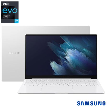 Menor preço em Notebook Samsung Galaxy Book Pro, Plataforma Intel Evo Core i7, 16GB, 1TB SSD, Tela 15,6",Mystic Silver-NP950XDB-KS