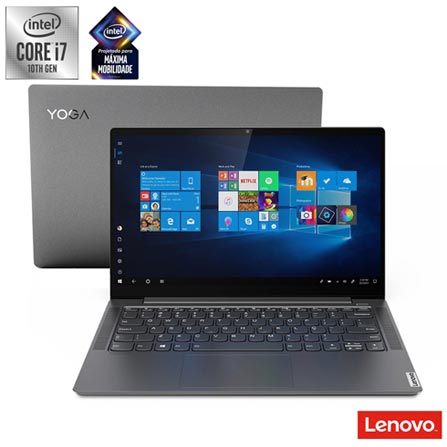 Notebook Ultra Fino Lenovo, Intel® Core™ i7-1065G7, 8GB,256GB SSD, Tela 14",GeForce® MX250 2GB - Yoga S740 - 81RM0004BR