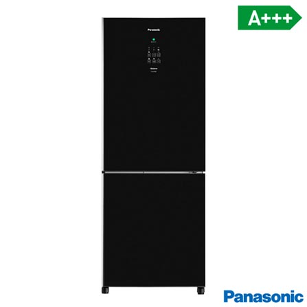 Refrigerador Bottom Freezer Inverter Panasonic de 02 Portas Frost Free com 425 Litros e Painel Easy Touch Preto - BB53GV3