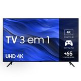 Samsung Smart TV 55" UHD 4K 55CU7700 2023, Processador Crystal 4K, Gaming Hub, Visual Livre de Cabos