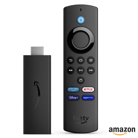 Fire TV Stick Lite Full HD Streaming com controle por comando de voz e Alexa