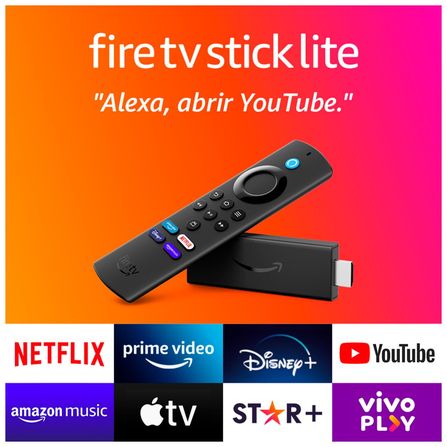 Fire TV Stick Lite 2ª Geração com Controle Remoto Lite por Voz com Alexa 