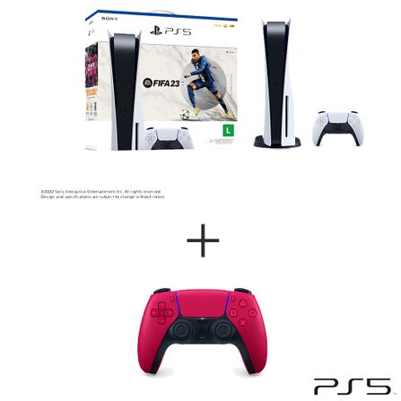 Console PlayStation®5 PS5 Sony 825GB + Jogo Fifa 23 + Controle sem Fio  DualSense Sony Cosmic Red para Playstation®5